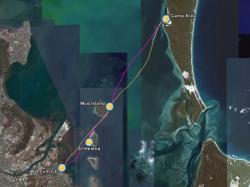 Wynnum Ck to Tangalooma Point Map