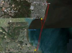 Shorncliffe to Redcliffe Map