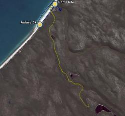 Fraser Island Whale Watching Day 3 Map